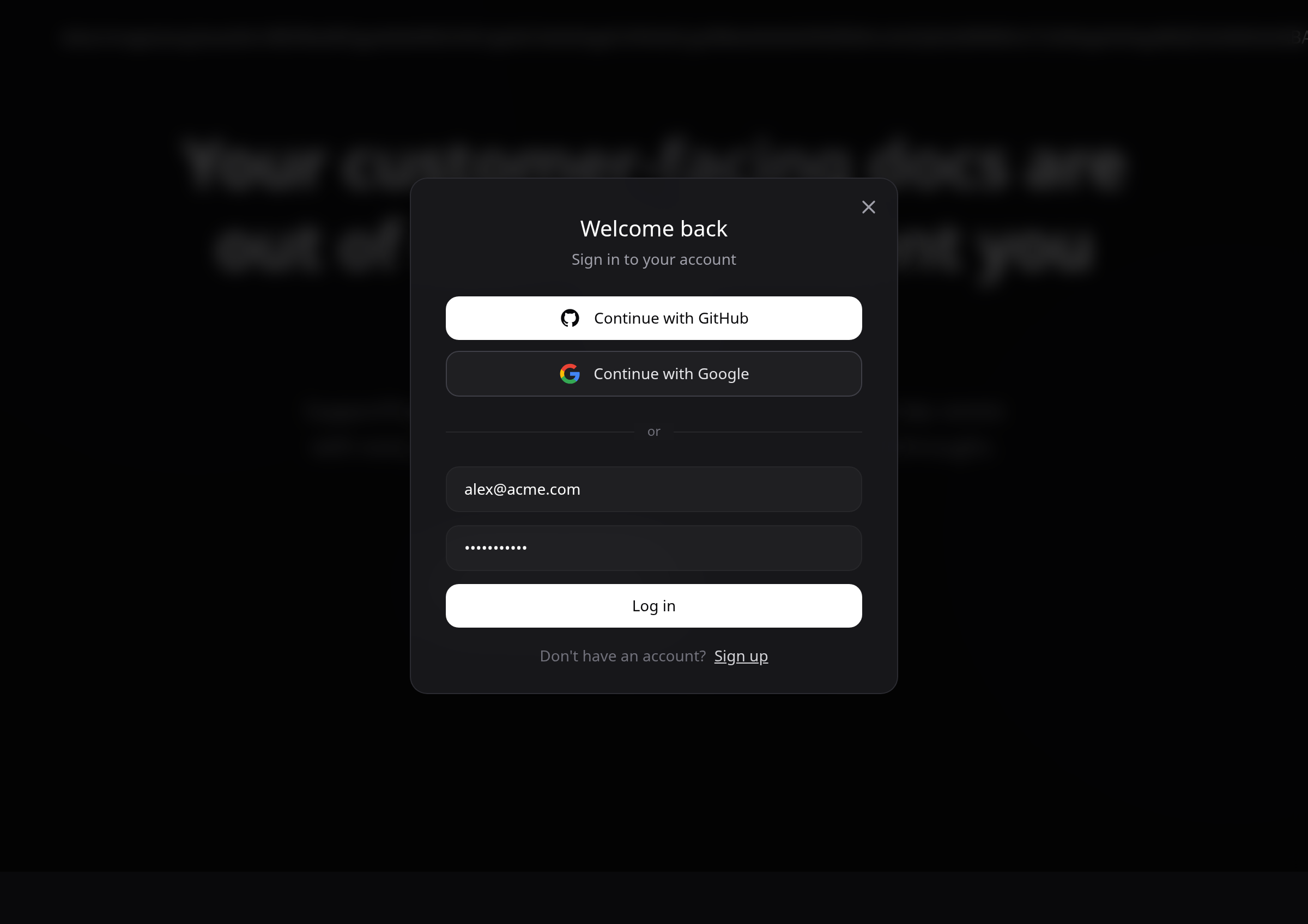 Enter your email and password illustration