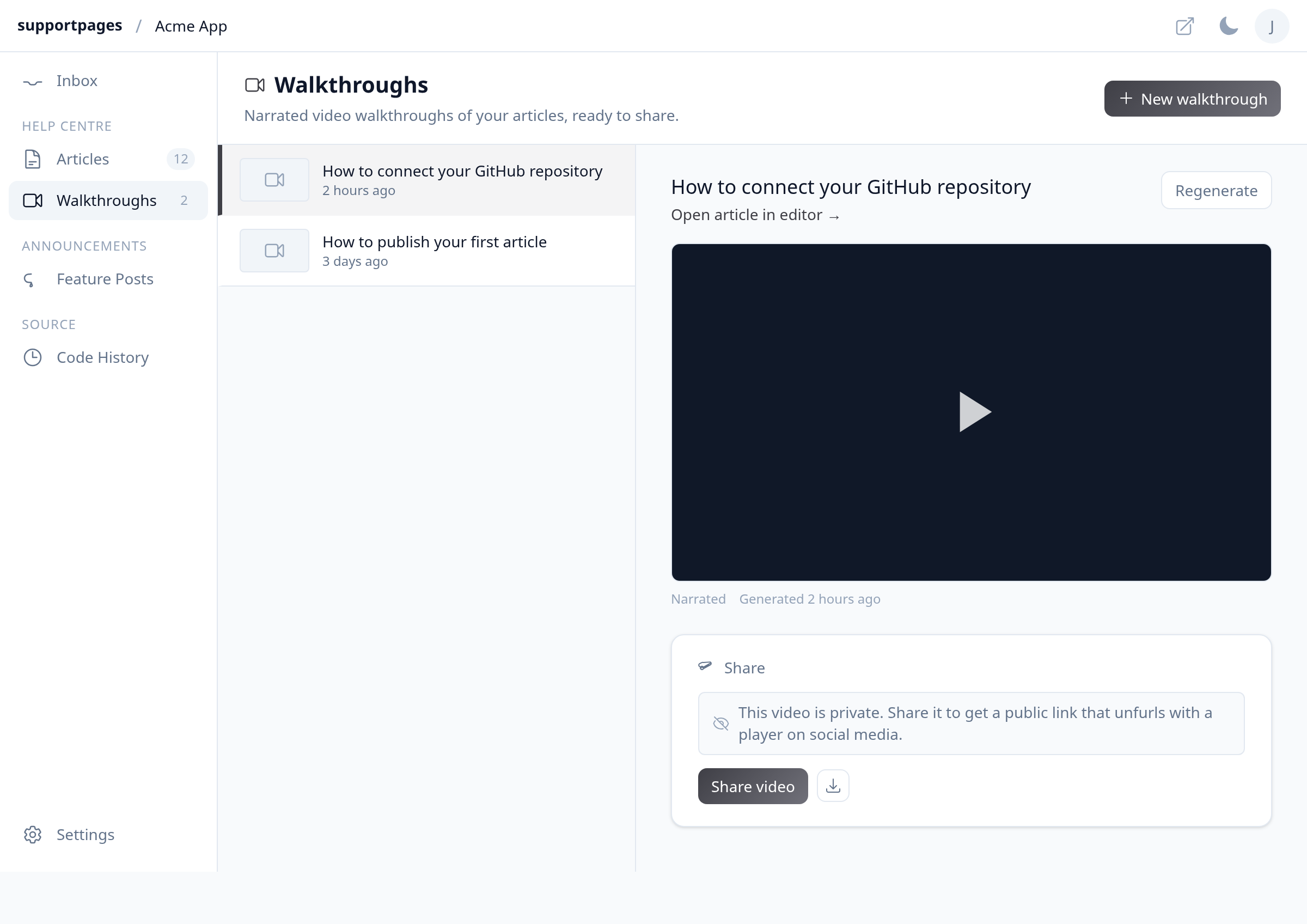 Preview and share your video illustration