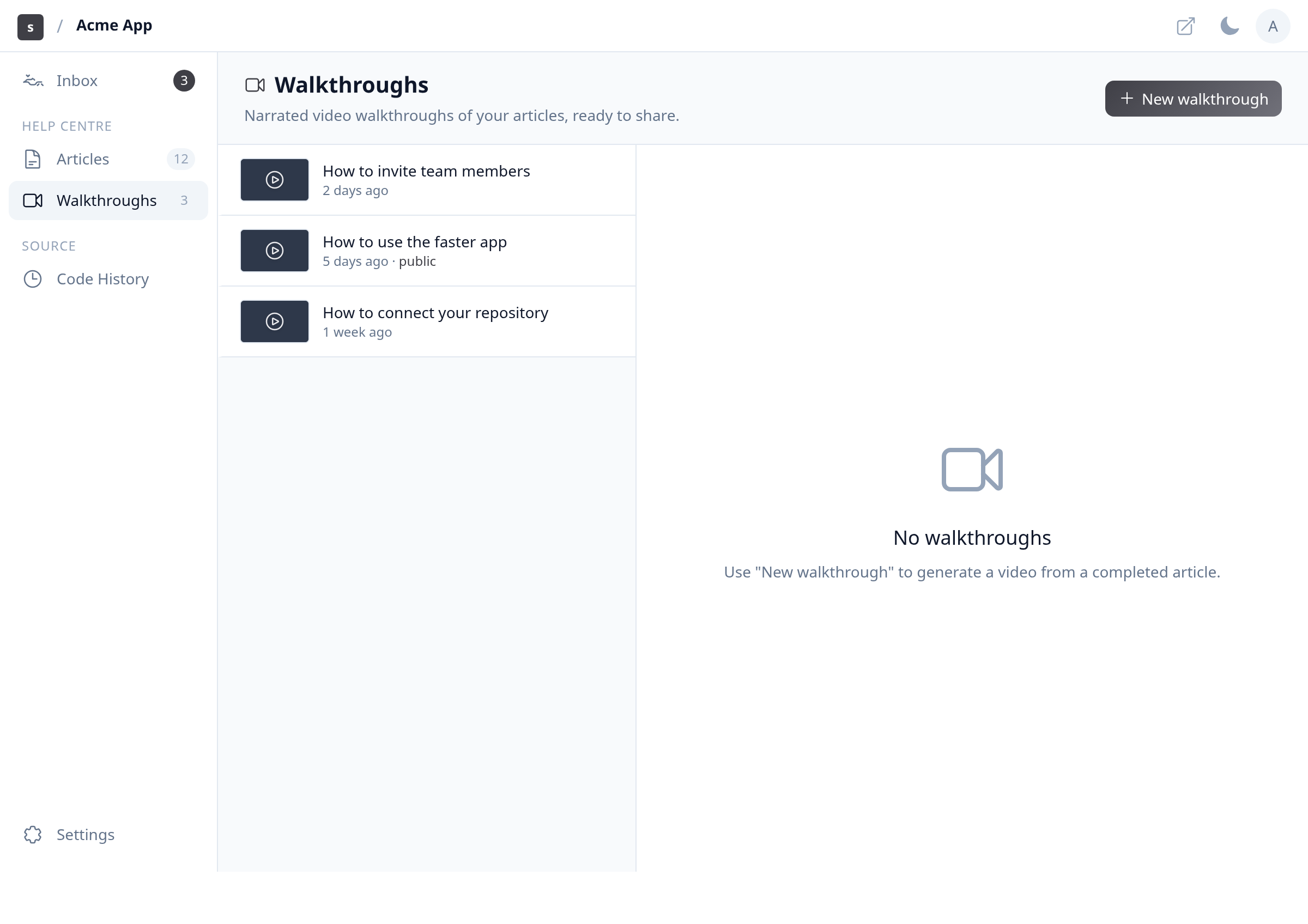 Open Walkthroughs illustration