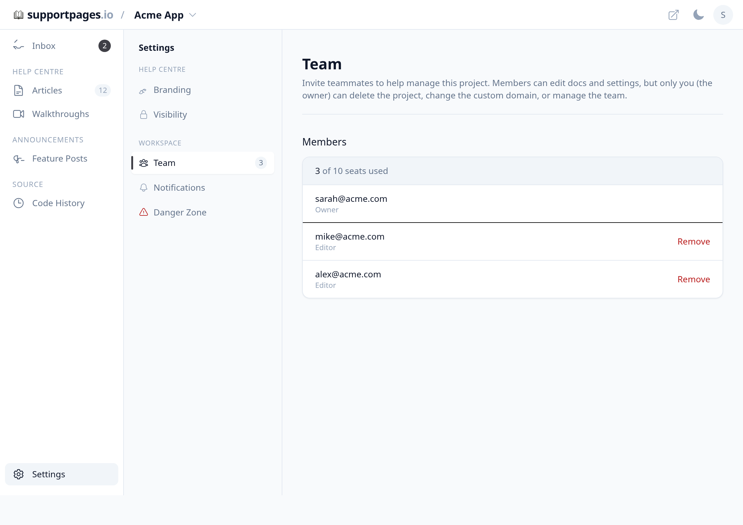 Open the Team tab illustration