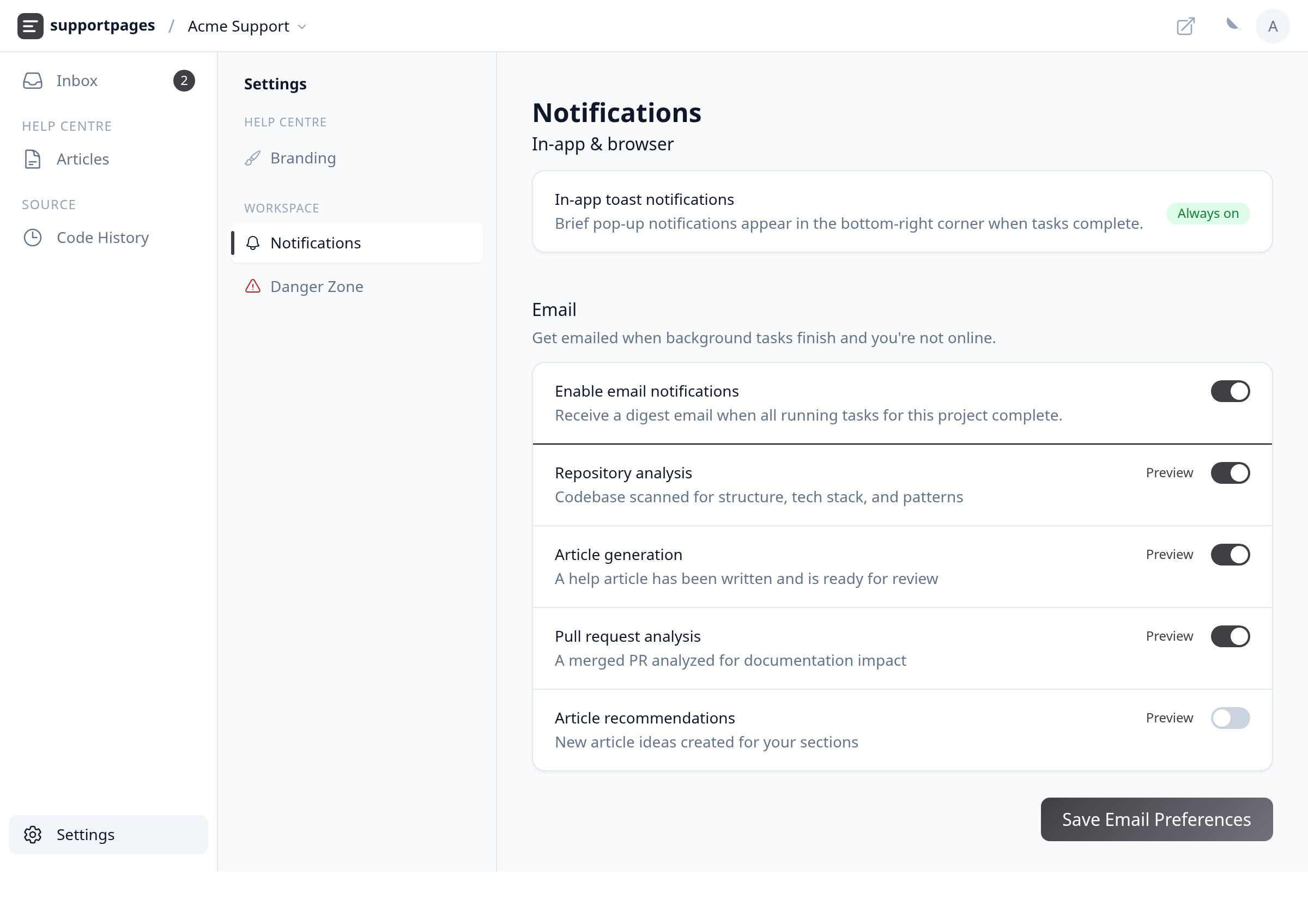 Turn on email notifications illustration