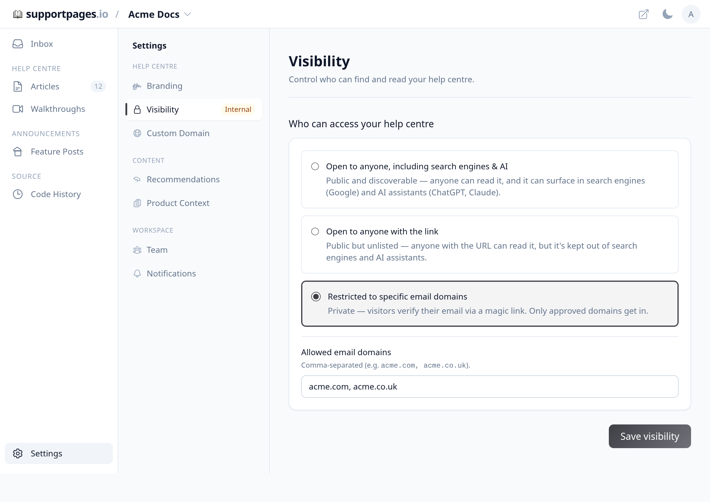 Add allowed email domains (restricted only) illustration